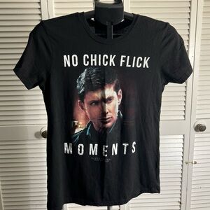 Supernatural Black Graphic Tee - No Chick Flick Moments
